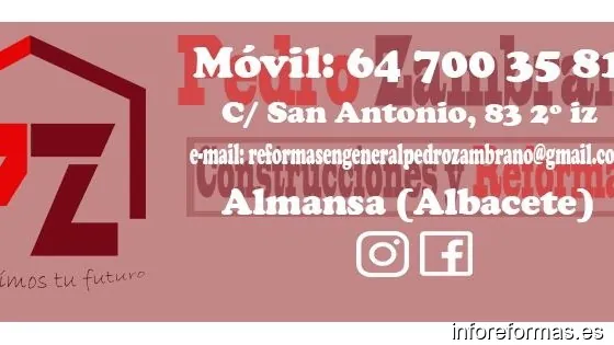 Reformas en general Pedro Zambrano S.L.