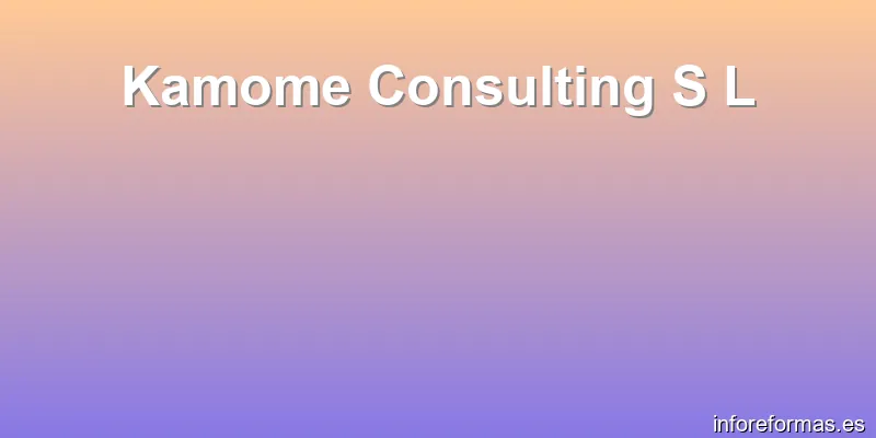 Kamome Consulting S L
