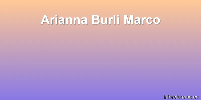 Arianna Burli Marco
