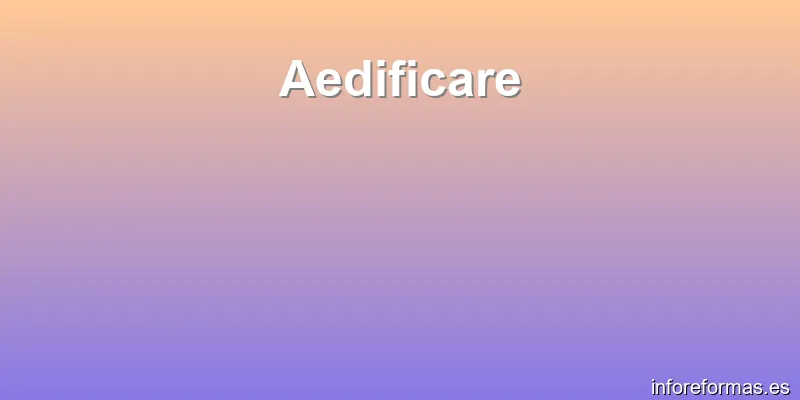 Aedificare