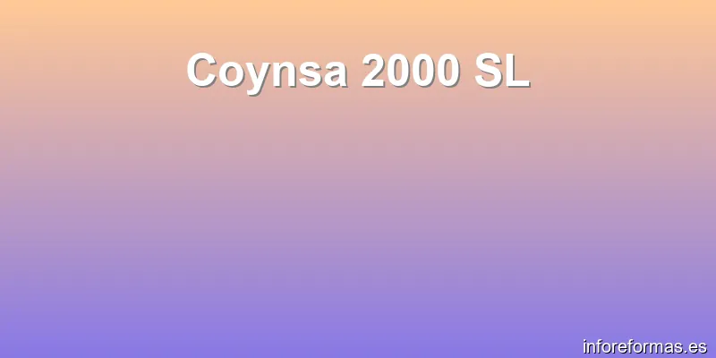 Coynsa 2000 SL