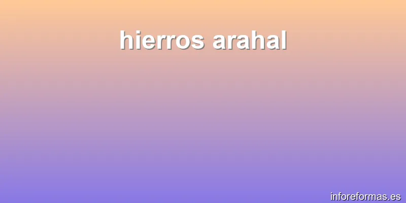 hierros arahal