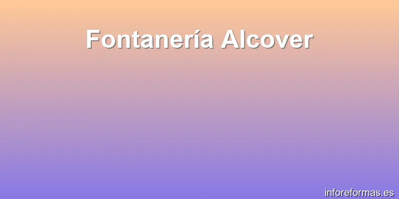 Fontanería Alcover