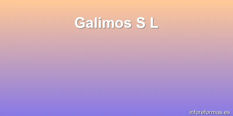 Galimos S L