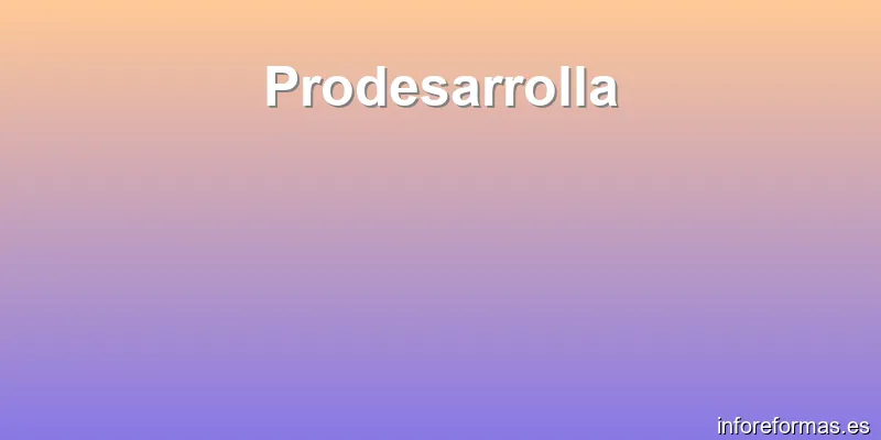 Prodesarrolla