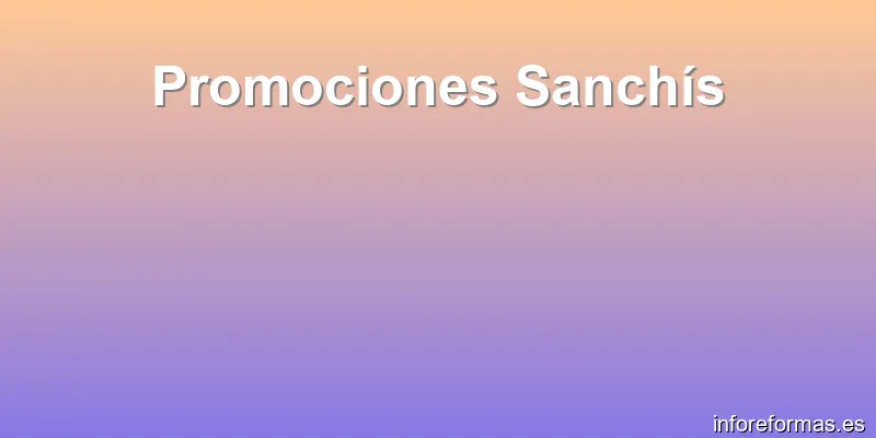 Promociones Sanchís
