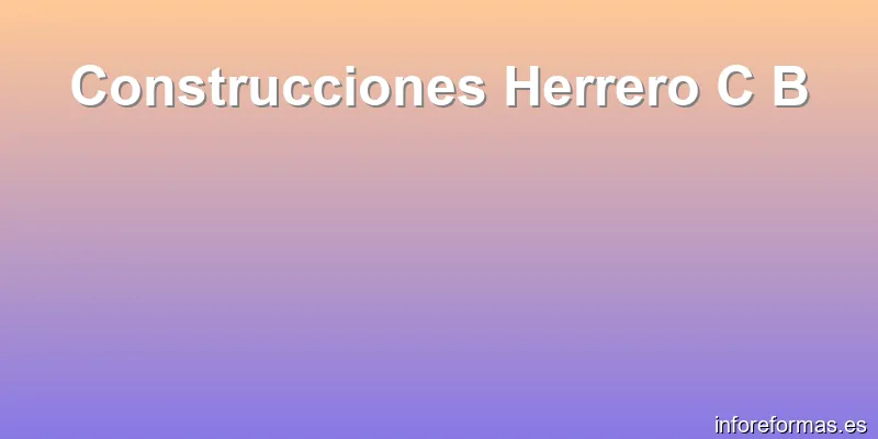 Construcciones Herrero C B