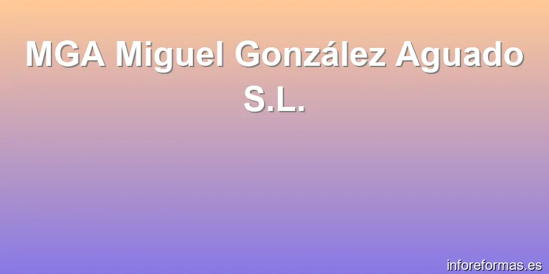 MGA Miguel González Aguado S.L.