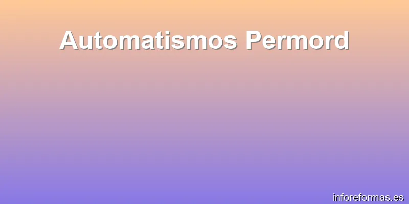 Automatismos Permord