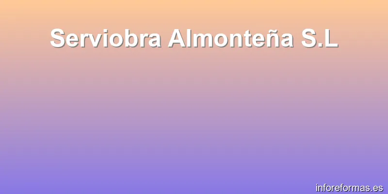 Serviobra Almonteña S.L