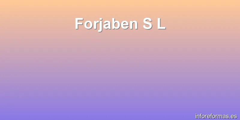 Forjaben S L