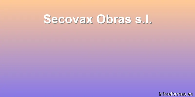 Secovax Obras s.l.