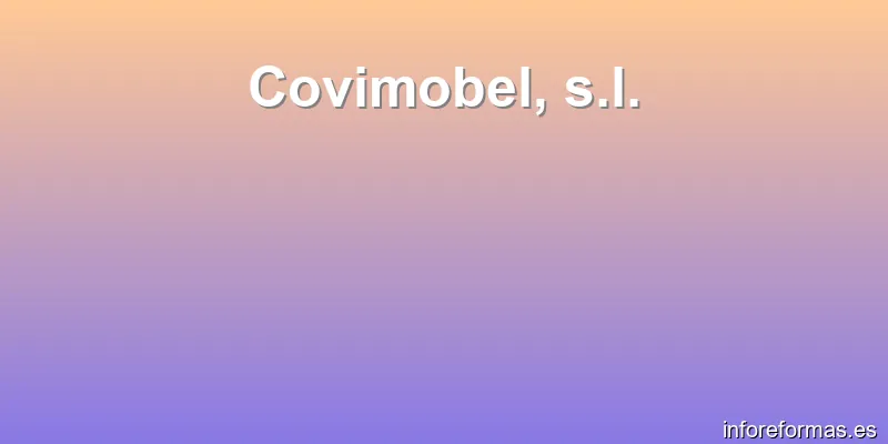 Covimobel, s.l.