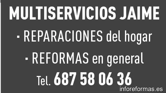Jaime Sarrado- Reformas de cocinas y baños. Multiservicios en monzón
