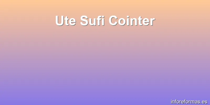 Ute Sufi Cointer