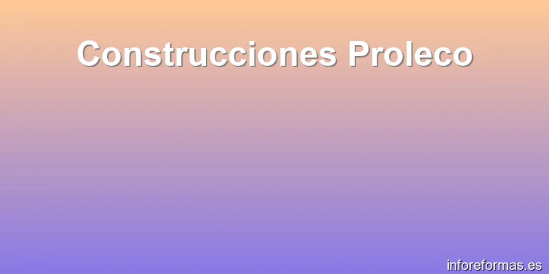 Construcciones Proleco