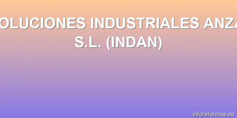 SOLUCIONES INDUSTRIALES ANZA, S.L. (INDAN)