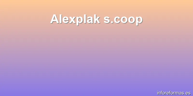 Alexplak s.coop