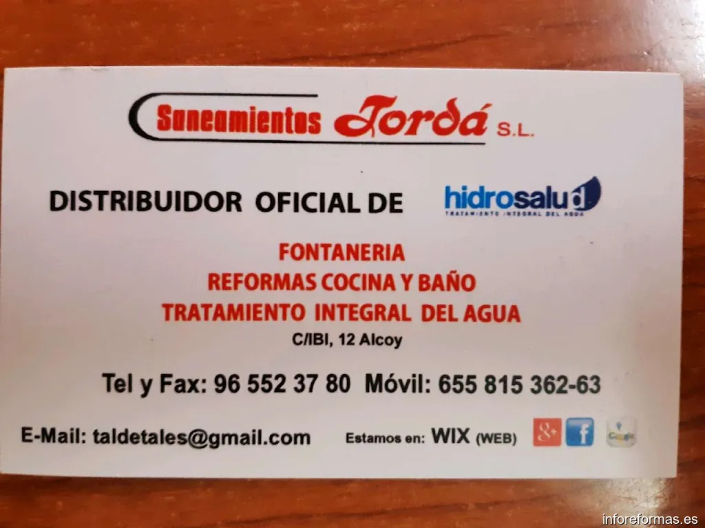 Fontanería Saneamientos Jordá