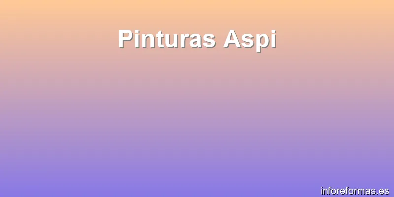 Pinturas Aspi