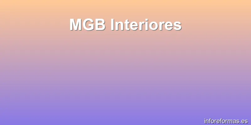 MGB Interiores