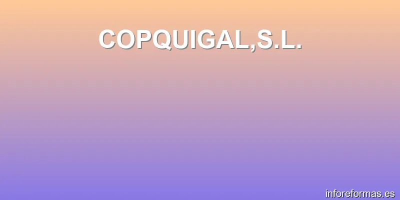 COPQUIGAL,S.L.
