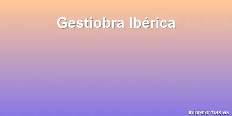 Gestiobra Ibérica