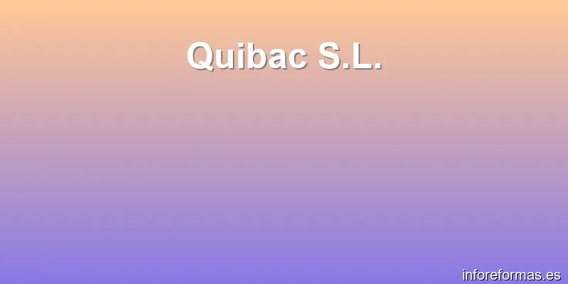 Quibac S.L.