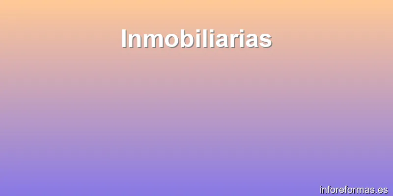 Inmobiliarias