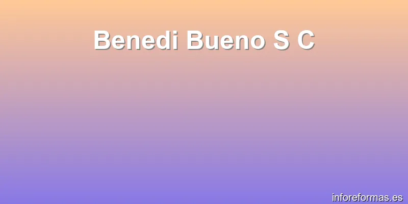 Benedi Bueno S C