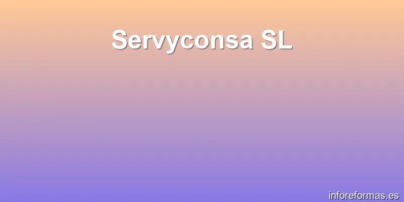 Servyconsa SL