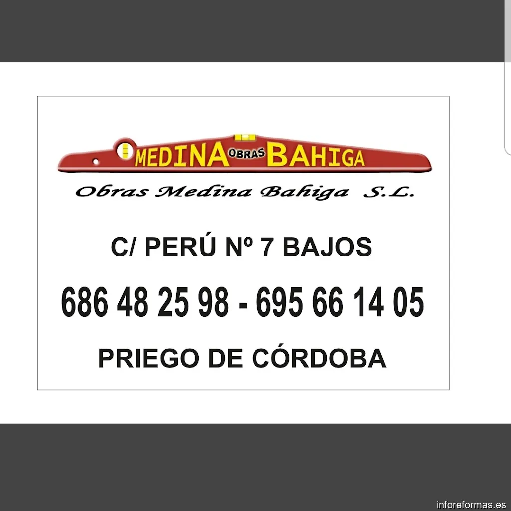 OBRAS MEDINA BAHIGA S.L