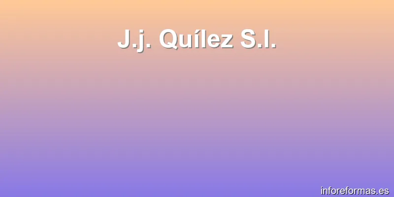 J.j. Quílez S.l.