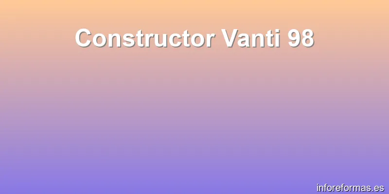 Constructor Vanti 98
