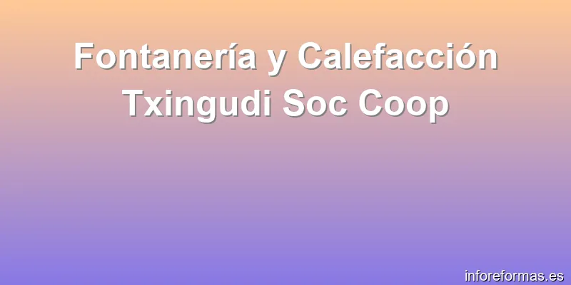 Fontanería y Calefacción Txingudi Soc Coop
