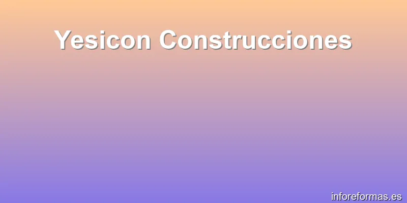 Yesicon Construcciones