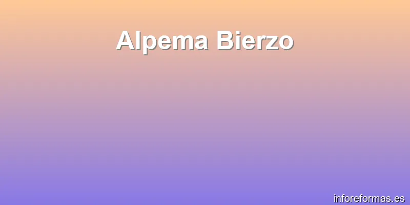 Alpema Bierzo