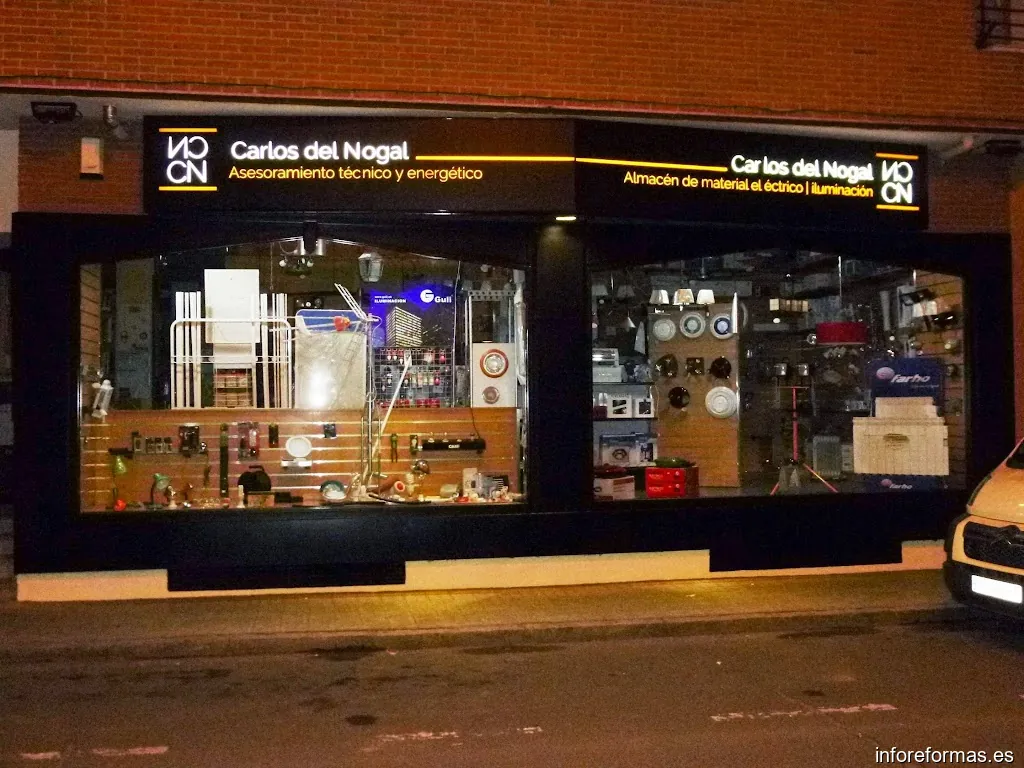 Carlos del Nogal, asesoramiento y material eléctrico
