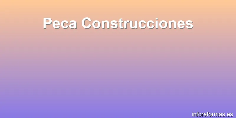 Peca Construcciones