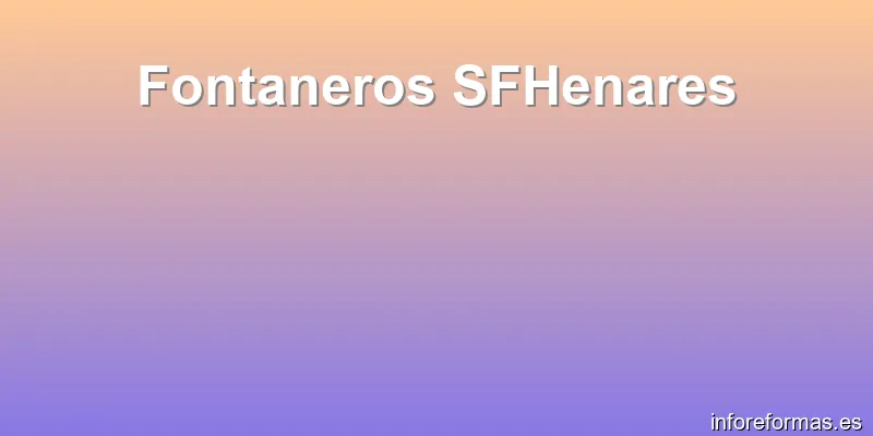 Fontaneros SFHenares
