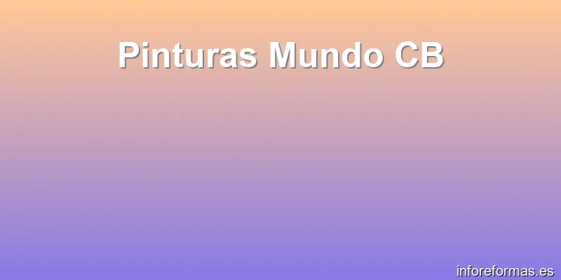 Pinturas Mundo CB