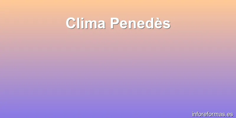 Clima Penedès