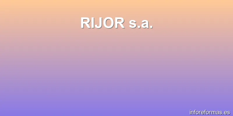 RIJOR s.a.