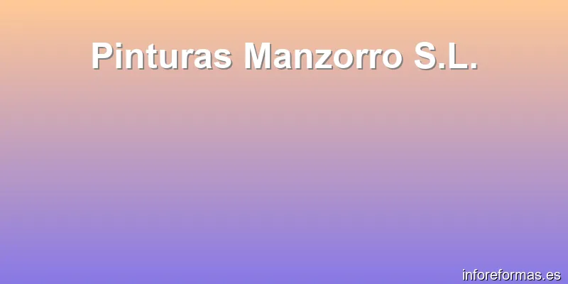 Pinturas Manzorro S.L.