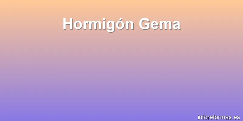 Hormigón Gema