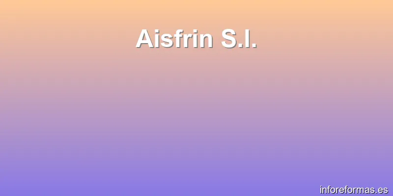 Aisfrin S.l.