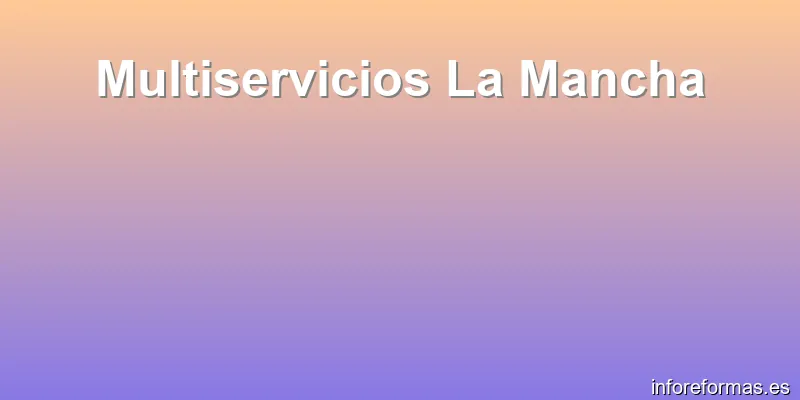 Multiservicios La Mancha