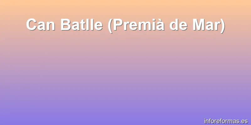 Can Batlle (Premià de Mar)