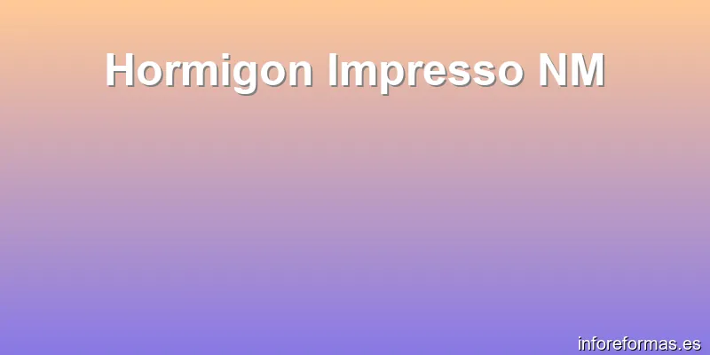 Hormigon Impresso NM