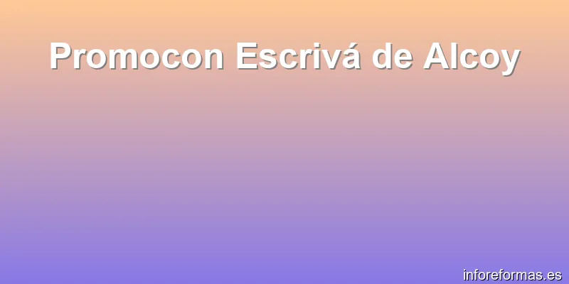 Promocon Escrivá de Alcoy